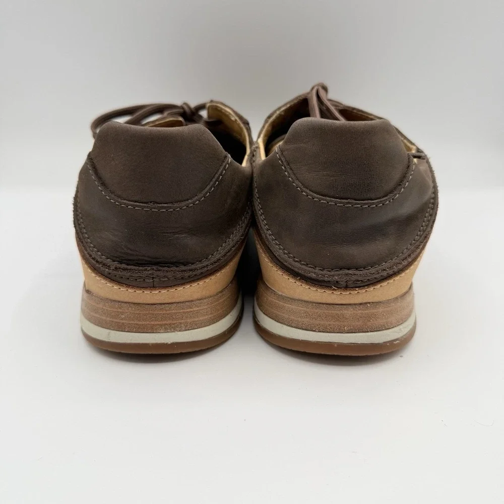 OluKai Mens Huaka'i Li Casual Shoe Size 10.5 Tan Lace Up Convertible‎ Sneaker